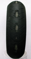 Picture of a burnt out tyre