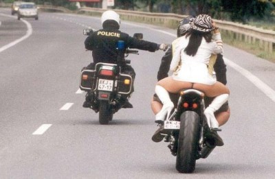 Pantless Pillion