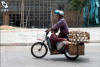 Woman Sat awkwardly On Bike